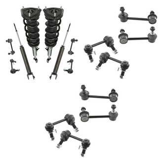 TRQ® - Front and Rear Complete Strut Assemblies and Stabilizer Bar Link Kit