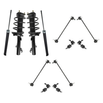 TRQ® - Front and Rear Complete Strut Assemblies and Stabilizer Bar Link Kit