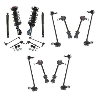 TRQ® - Complete Strut Assembly and Stabilizer Bar Link Kit