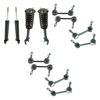 TRQ® - Complete Strut Assembly and Stabilizer Bar Link Kit
