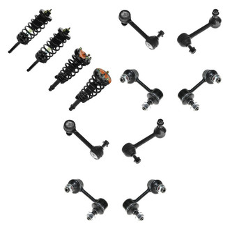 TRQ® - Complete Strut Assembly and Stabilizer Bar Link Kit