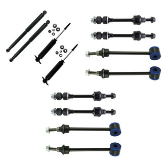 TRQ® - Shock Absorbers and Stabilizer Bar Link Kit