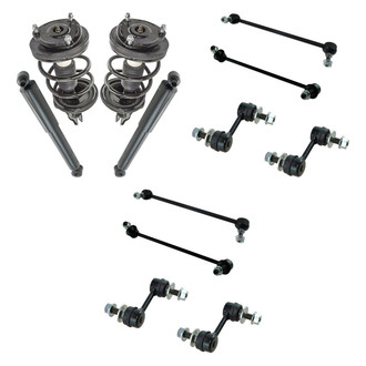 TRQ® - Complete Strut Assembly and Stabilizer Bar Link Kit