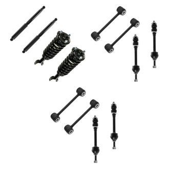 TRQ® - Front and Rear Complete Strut Assemblies and Stabilizer Bar Link Kit