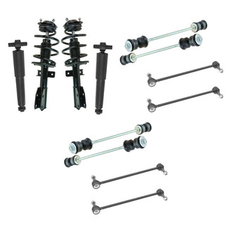 TRQ® - Shock Absorber and Stabilizer Bar Link Kit