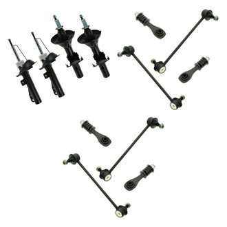TRQ® - Shock Absorber and Stabilizer Bar Link Kit