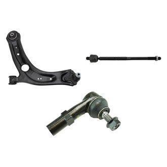 TRQ® - Front Driver Side Lower Control Arm with Ball Joint and Tie Rod End Kit