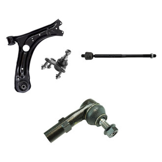 TRQ® - Front Driver Side Lower Control Arm with Ball Joint and Tie Rod End Kit