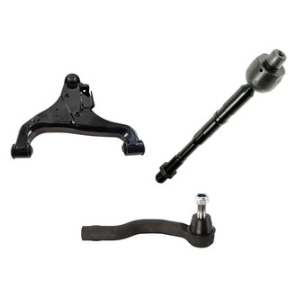 TRQ® - Front Driver Side Lower Control Arm with Ball Joint and Tie Rod End Kit