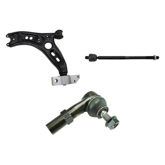 TRQ® - Front Driver Side Lower Control Arm and Tie Rod End Kit