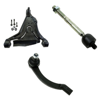 TRQ® - Front Driver Side Lower Control Arm with Ball Joint and Tie Rod End Kit