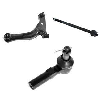 TRQ® - Front Driver Side Lower Control Arm with Ball Joint and Tie Rod End Kit