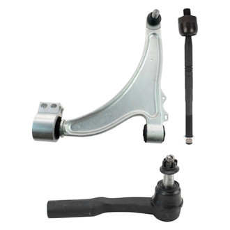TRQ® - Front Driver Side Lower Control Arm with Ball Joint and Tie Rod End Kit
