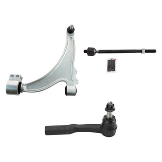 TRQ® - Front Driver Side Lower Control Arm with Ball Joint and Tie Rod End Kit