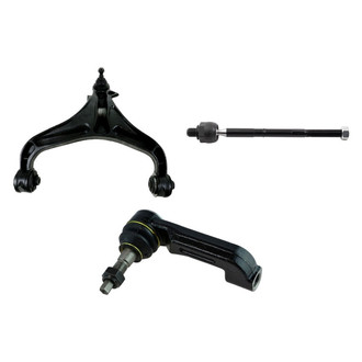 TRQ® - Front Driver Side Lower Control Arm with Ball Joint and Tie Rod End Kit