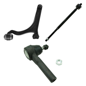 TRQ® - Front Driver Side Lower Control Arm with Ball Joint and Tie Rod End Kit
