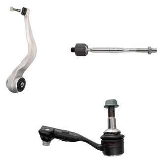 TRQ® - Front Driver Side Lower Control Arm with Ball Joint and Tie Rod End Kit