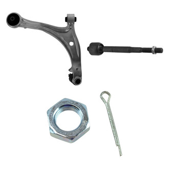 TRQ® - Front Driver Side Lower Control Arm with Ball Joint and Tie Rod End Kit