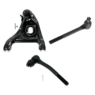 TRQ® - Front Driver Side Lower Control Arm with Ball Joint and Tie Rod End Kit