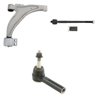 TRQ® - Front Driver Side Lower Control Arm and Tie Rod End Kit