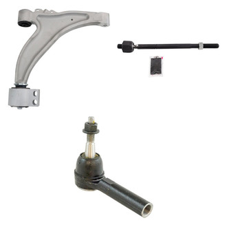 TRQ® - Front Driver Side Lower Control Arm and Tie Rod End Kit