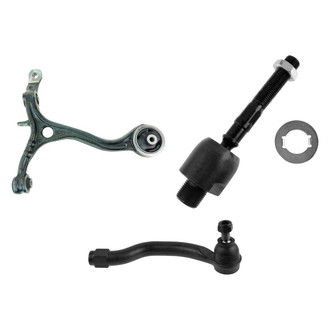TRQ® - Front Driver Side Lower Control Arm and Tie Rod End Kit