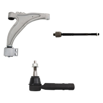 TRQ® - Front Driver Side Lower Control Arm and Tie Rod End Kit