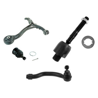 TRQ® - Front Driver Side Lower Control Arm and Tie Rod End Kit