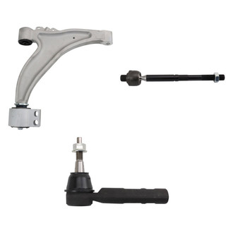 TRQ® - Front Driver Side Lower Control Arm and Tie Rod End Kit