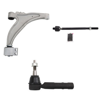 TRQ® - Front Driver Side Lower Control Arm and Tie Rod End Kit