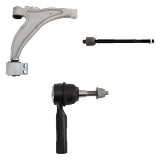 TRQ® - Front Driver Side Lower Control Arm and Tie Rod End Kit