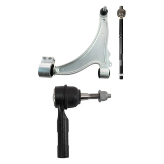 TRQ® - Front Driver Side Lower Control Arm with Ball Joint and Tie Rod End Kit