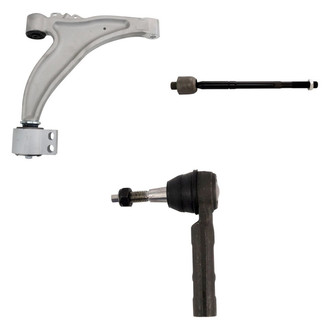TRQ® - Front Driver Side Lower Control Arm and Tie Rod End Kit