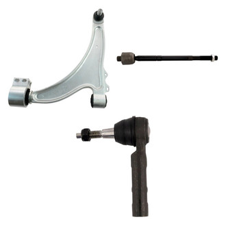 TRQ® - Front Driver Side Lower Control Arm with Ball Joint and Tie Rod End Kit