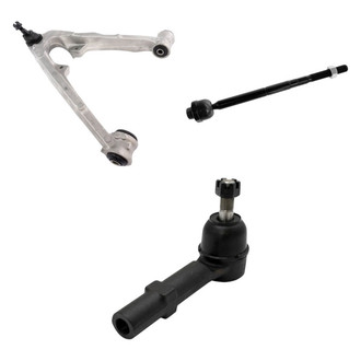 TRQ® - Front Driver Side Lower Control Arm with Ball Joint and Tie Rod End Kit