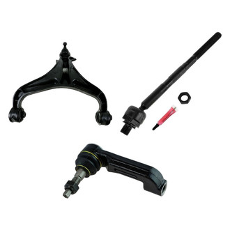 TRQ® - Front Driver Side Lower Control Arm with Ball Joint and Tie Rod End Kit