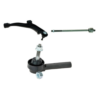 TRQ® - Front Driver Side Lower Control Arm with Ball Joint and Tie Rod End Kit
