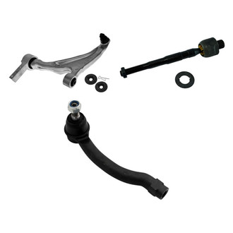 TRQ® - Front Driver Side Lower Control Arm with Ball Joint and Tie Rod End Kit