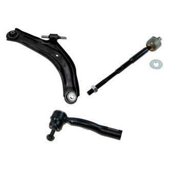 TRQ® - Front Driver Side Lower Control Arm with Ball Joint and Tie Rod End Kit
