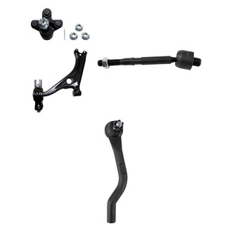 TRQ® - Front Driver Side Lower Control Arm and Tie Rod End Kit