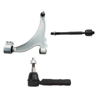 TRQ® - Front Driver Side Lower Control Arm with Ball Joint and Tie Rod End Kit