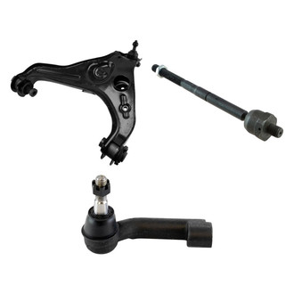 TRQ® - Front Driver Side Lower Control Arm with Ball Joint and Tie Rod End Kit