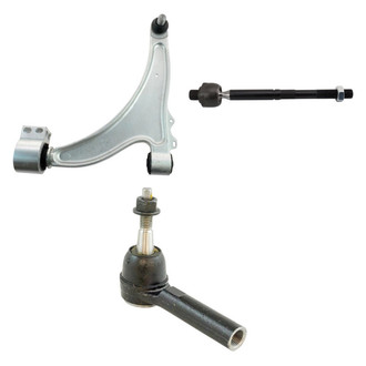 TRQ® - Front Driver Side Lower Control Arm with Ball Joint and Tie Rod End Kit