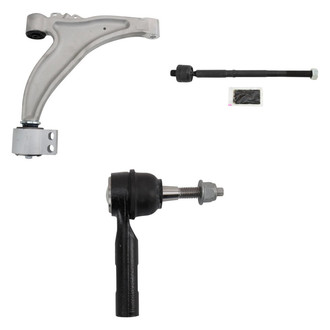 TRQ® - Front Driver Side Lower Control Arm and Tie Rod End Kit