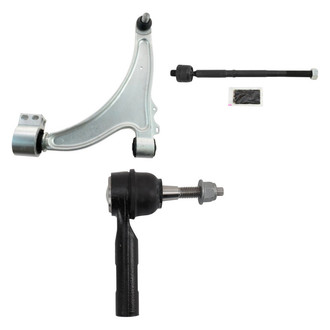 TRQ® - Front Driver Side Lower Control Arm with Ball Joint and Tie Rod End Kit