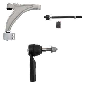 TRQ® - Front Driver Side Lower Control Arm and Tie Rod End Kit