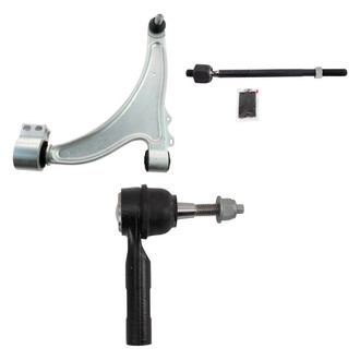 TRQ® - Front Driver Side Lower Control Arm with Ball Joint and Tie Rod End Kit
