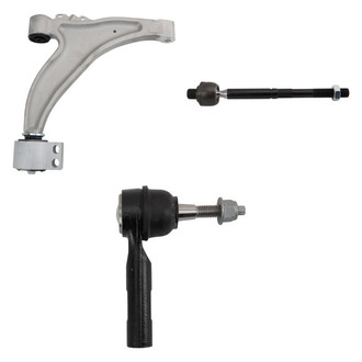 TRQ® - Front Driver Side Lower Control Arm and Tie Rod End Kit