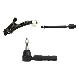 TRQ® - Front Driver Side Lower Control Arm with Ball Joint and Tie Rod End Kit