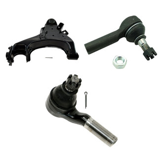 TRQ® - Front Driver Side Lower Control Arm with Ball Joint and Tie Rod End Kit